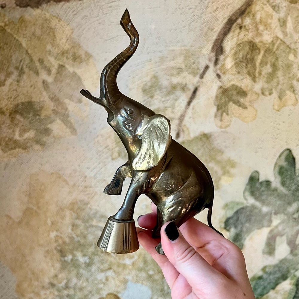 Vintage Brass Elephant